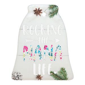 Rocking The Nana Life New Grandma Granny To Be Gigi Mimi Ceramic Bell Ornament