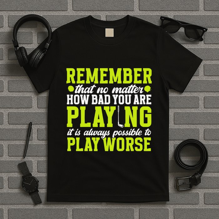 Remember That No Matter How Bad You Are Playing It’S Is Always Possible To Play T-Shirt