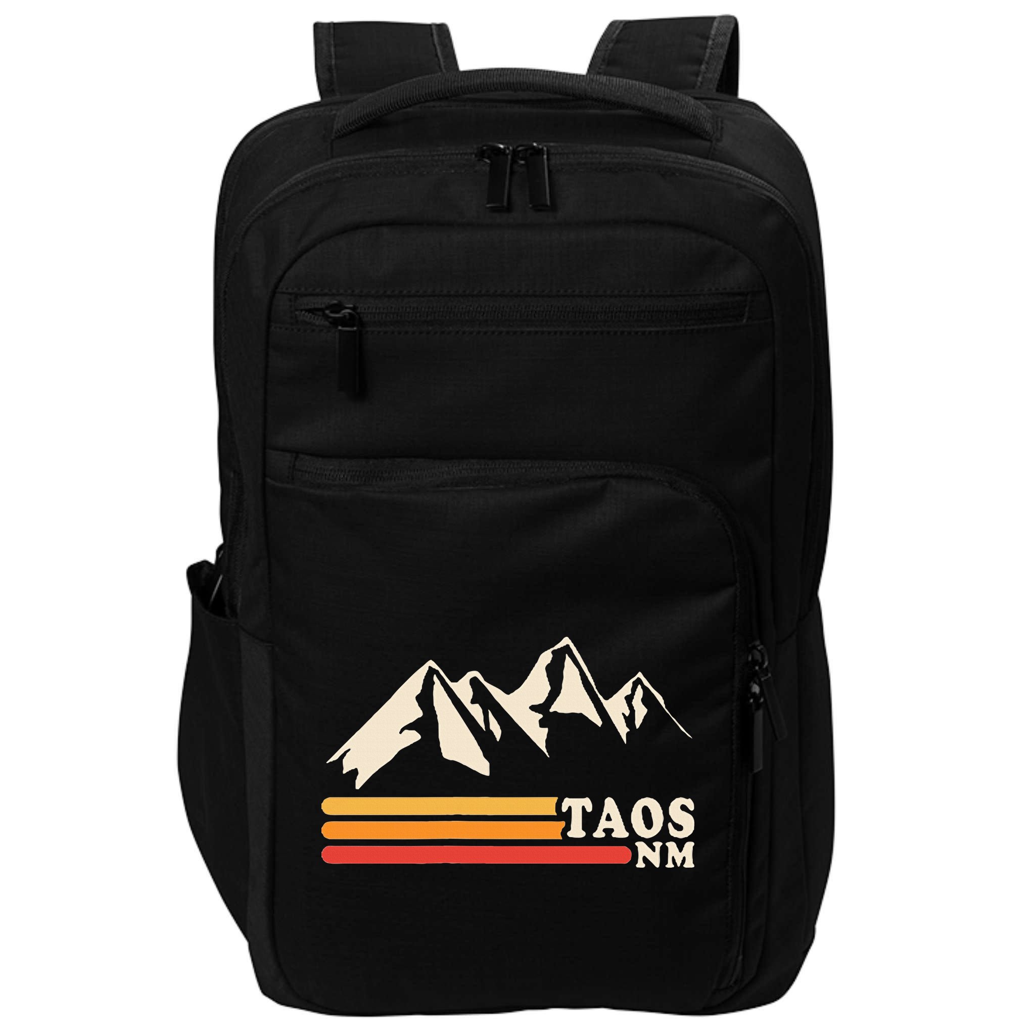 Retro Taos New Mexico Nm Mountains Ski Impact Tech Backpack
