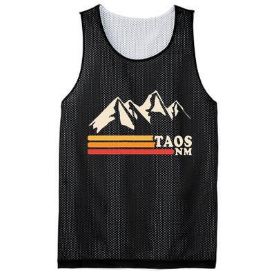 Retro Taos New Mexico Nm Mountains Ski Mesh Reversible Basketball Jersey Tank