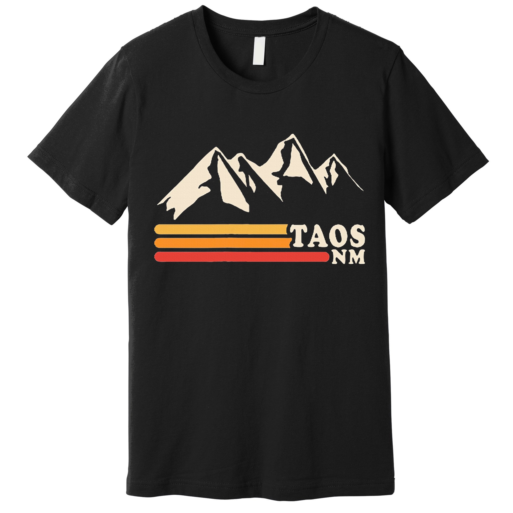Retro Taos New Mexico Nm Mountains Ski Premium T-Shirt