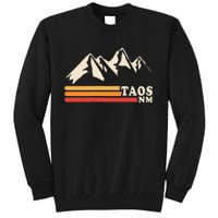 Retro Taos New Mexico Nm Mountains Ski Tall Sweatshirt