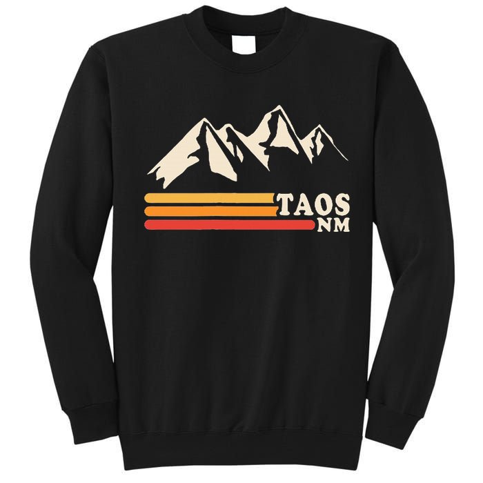 Retro Taos New Mexico Nm Mountains Ski Tall Sweatshirt