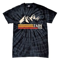 Retro Taos New Mexico Nm Mountains Ski Tie-Dye T-Shirt