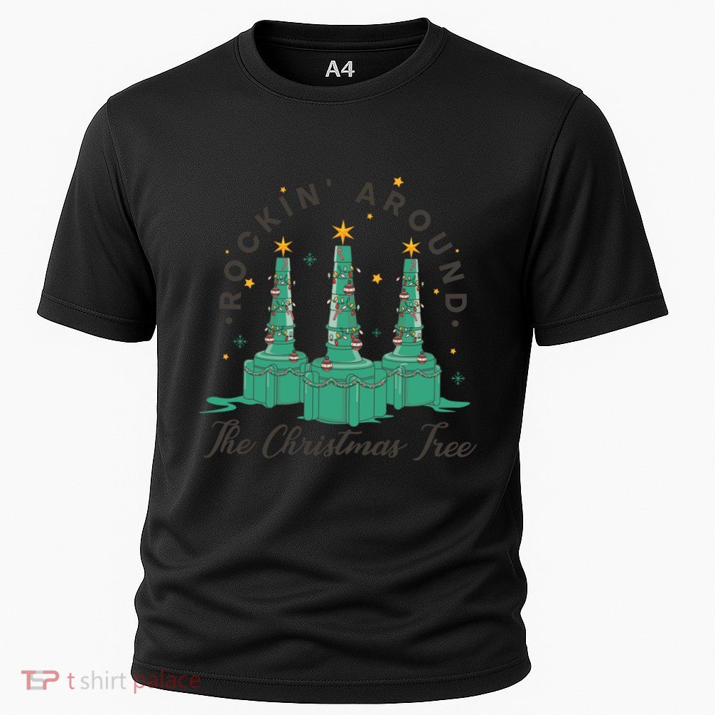 Respiratory Therapist Nurse Rockin Around The Christmas Tree Great Gift Cooling Performance Crew T-Shirt