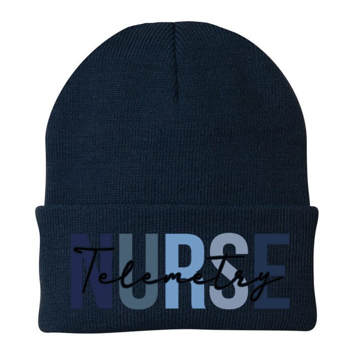 Retro Telemetry Nurse Print For Nursing Student Knit Cap Winter Beanie