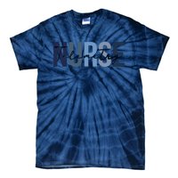 Retro Telemetry Nurse Print For Nursing Student Tie-Dye T-Shirt