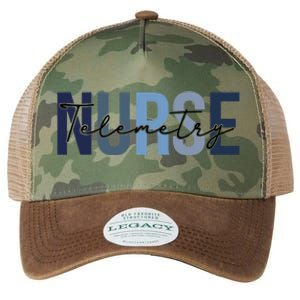 Retro Telemetry Nurse Print For Nursing Student Legacy Tie Dye Trucker Hat