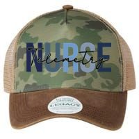 Retro Telemetry Nurse Print For Nursing Student Legacy Tie Dye Trucker Hat