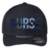 Retro Telemetry Nurse Print For Nursing Student Flexfit Unipanel Trucker Cap