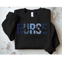 Retro Telemetry Nurse Print For Nursing Student Sweatshirt