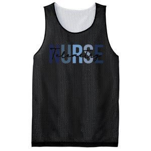 Retro Telemetry Nurse Print For Nursing Student Mesh Reversible Basketball Jersey Tank