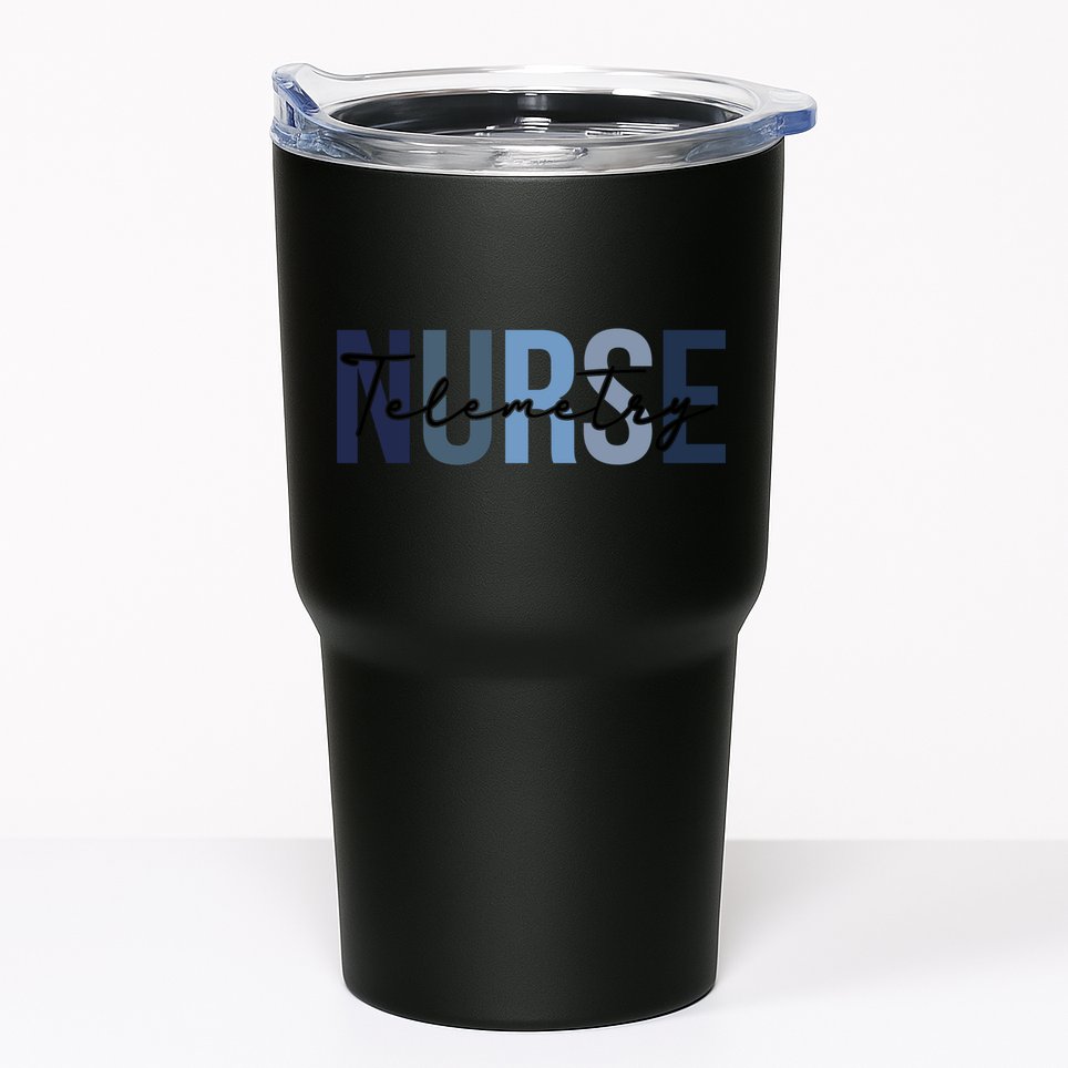 Retro Telemetry Nurse Print For Nursing Student Tumbler