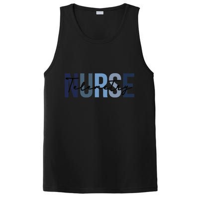 Retro Telemetry Nurse Print For Nursing Student PosiCharge Competitor Tank