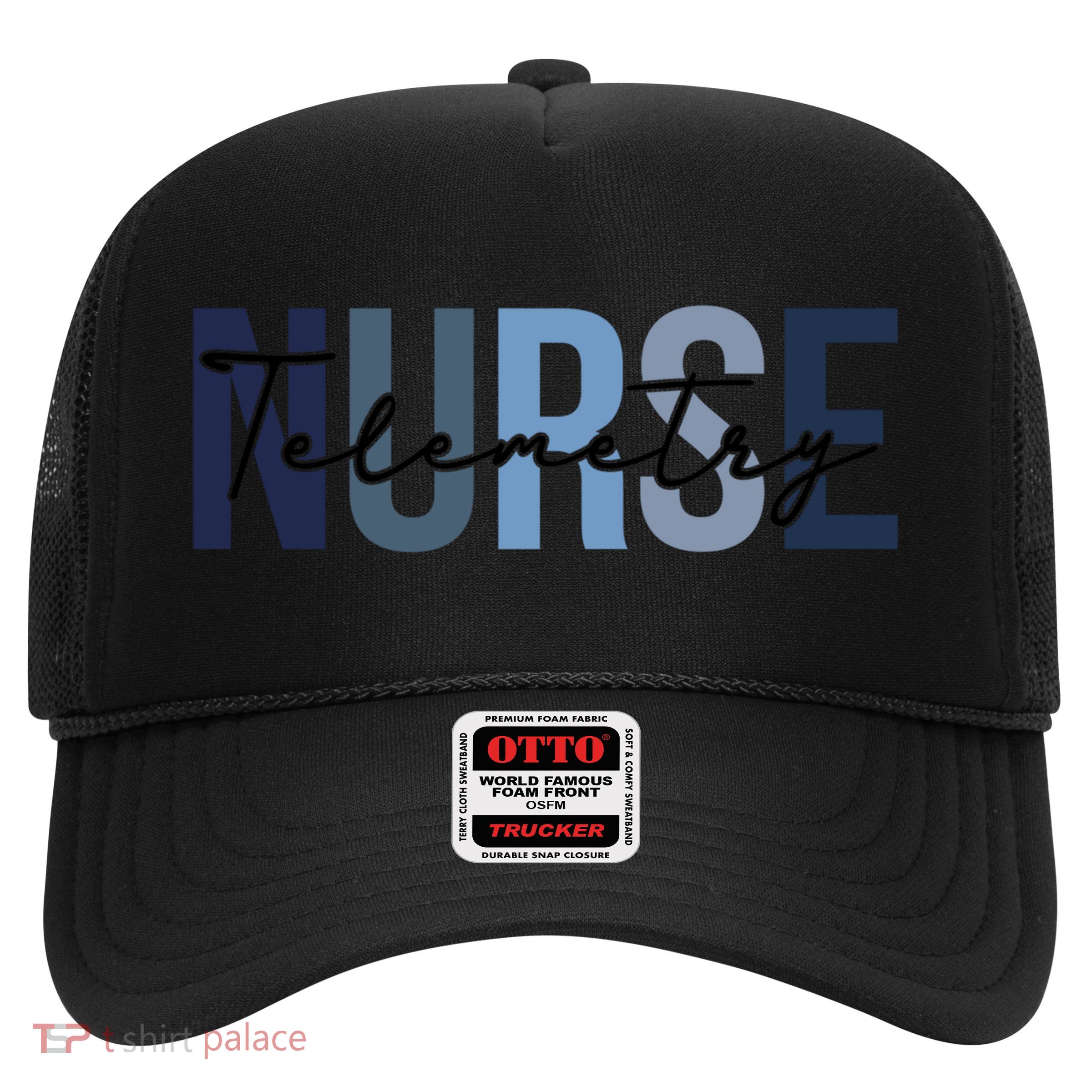 Retro Telemetry Nurse Print For Nursing Student Trucker Hat
