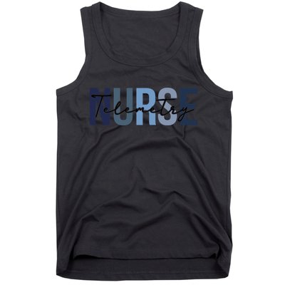 Retro Telemetry Nurse Print For Nursing Student Tank Top