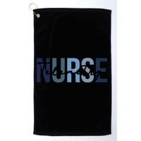 Retro Telemetry Nurse Print For Nursing Student Golf Towel