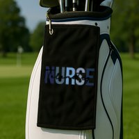 Retro Telemetry Nurse Print For Nursing Student Golf Towel
