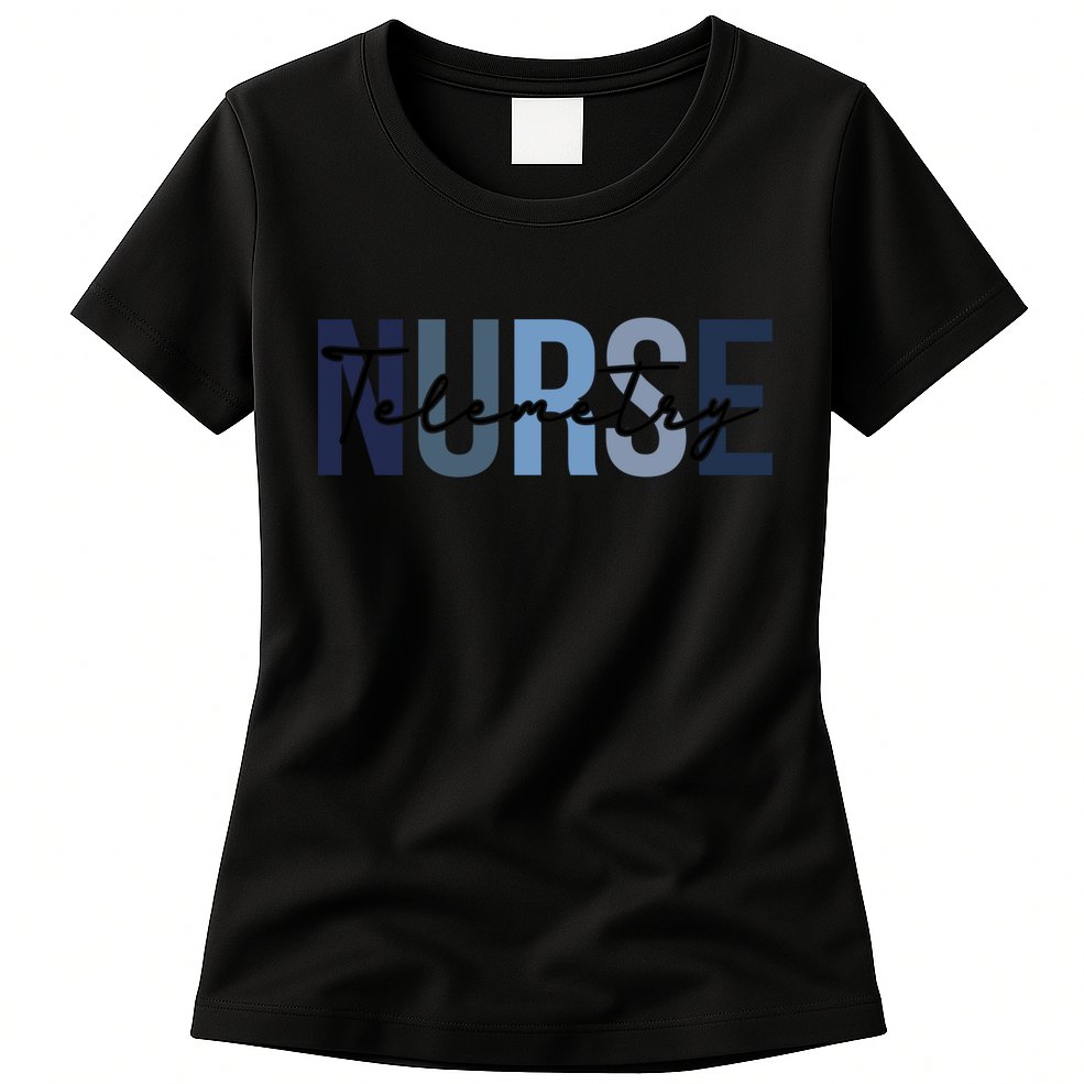 Retro Telemetry Nurse Print For Nursing Student Womens T-Shirt