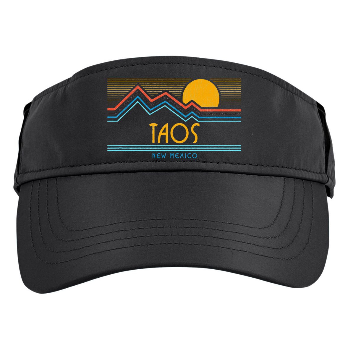 Retro Taos New Mexico Adult Drive Performance Visor