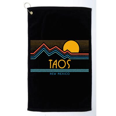 Retro Taos New Mexico Golf Towel