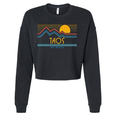 Retro Taos New Mexico Cropped Pullover Crew