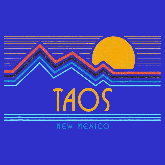 Retro Taos New Mexico Button