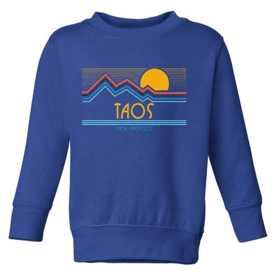 Retro Taos New Mexico Toddler Sweatshirt