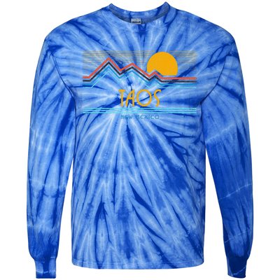 Retro Taos New Mexico Tie-Dye Long Sleeve Shirt