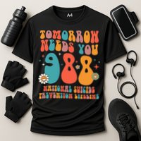 Retro Tomorrow Needs You 988 Suicide Prevention Awareness Cooling Performance Crew T-Shirt