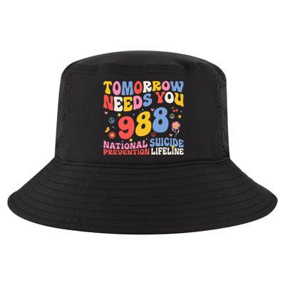 Retro Tomorrow Needs You 988 Suicide Prevention Awareness Cool Comfort Performance Bucket Hat