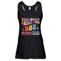 Retro Tomorrow Needs You 988 Suicide Prevention Awareness Ladies Essential Flowy Tank