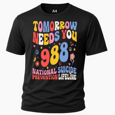 Retro Tomorrow Needs You 988 Suicide Prevention Awareness Performance Shirt