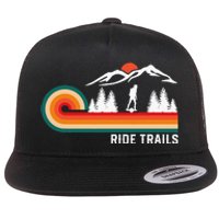 Ride Trails Onewheel Retro Vintage One Wheel Flat Bill Trucker Hat