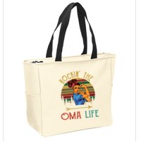 Rockin The Oma Life Grandparents Day For Oma Zip Tote Bag