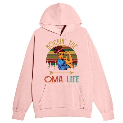 Rockin The Oma Life Grandparents Day For Oma Urban Pullover Hoodie