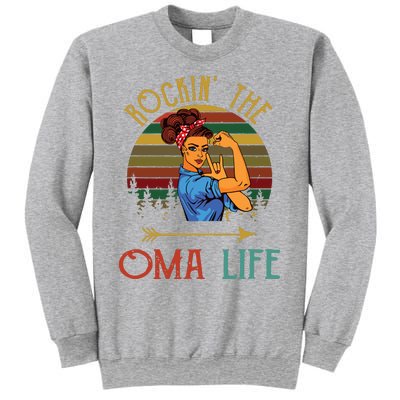 Rockin The Oma Life Grandparents Day For Oma Sweatshirt