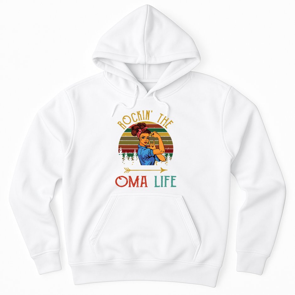 Rockin The Oma Life Grandparents Day For Oma Hoodie