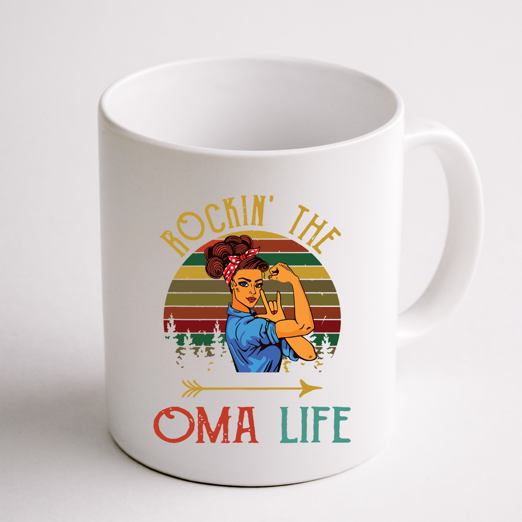 Rockin The Oma Life Grandparents Day For Oma Mug
