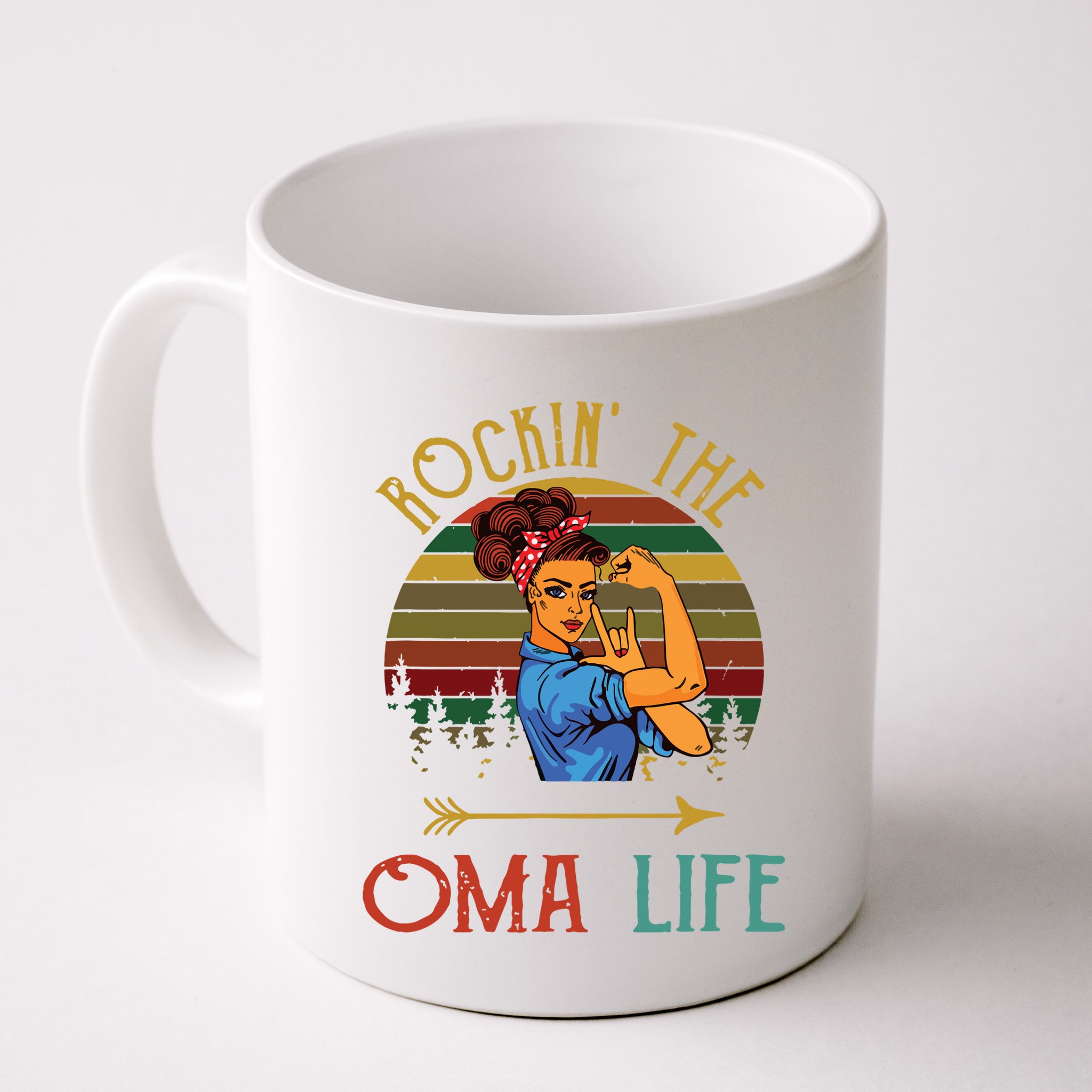 Rockin The Oma Life Grandparents Day For Oma Mug