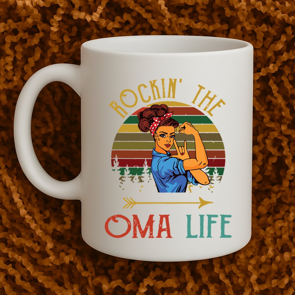 Rockin The Oma Life Grandparents Day For Oma Mug