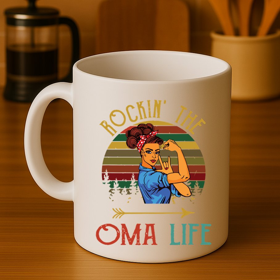 Rockin The Oma Life Grandparents Day For Oma Mug