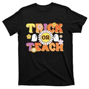 Retro Trick Or Teach Ghost Teacher Halloween Costume T-Shirt