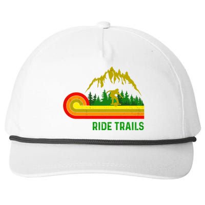 Ride Trails Onewheel Retro Vintage One Wheel float life Premium Snapback Five-Panel Rope Hat