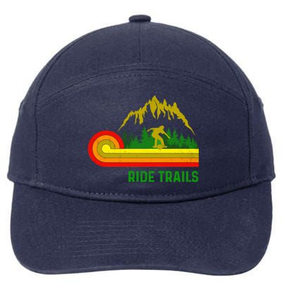 Ride Trails Onewheel Retro Vintage One Wheel float life Premium 7-Panel Snapback Hat