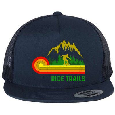 Ride Trails Onewheel Retro Vintage One Wheel float life Premium Flat Bill Trucker Hat