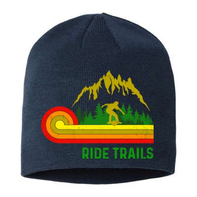 Ride Trails Onewheel Retro Vintage One Wheel float life Premium Sustainable Beanie