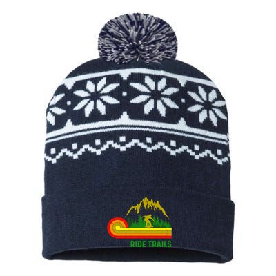 Ride Trails Onewheel Retro Vintage One Wheel float life Premium USA-Made Snowflake Beanie