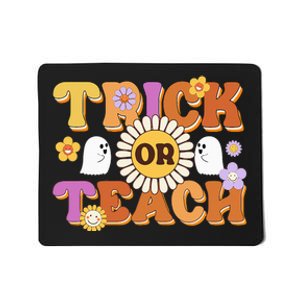 Retro Trick Or Teach Ghost Teacher Halloween Costume Mousepad