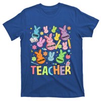 Retro Teacher Of Sweet Bunny Cute Teacher Easter Day T-Shirt